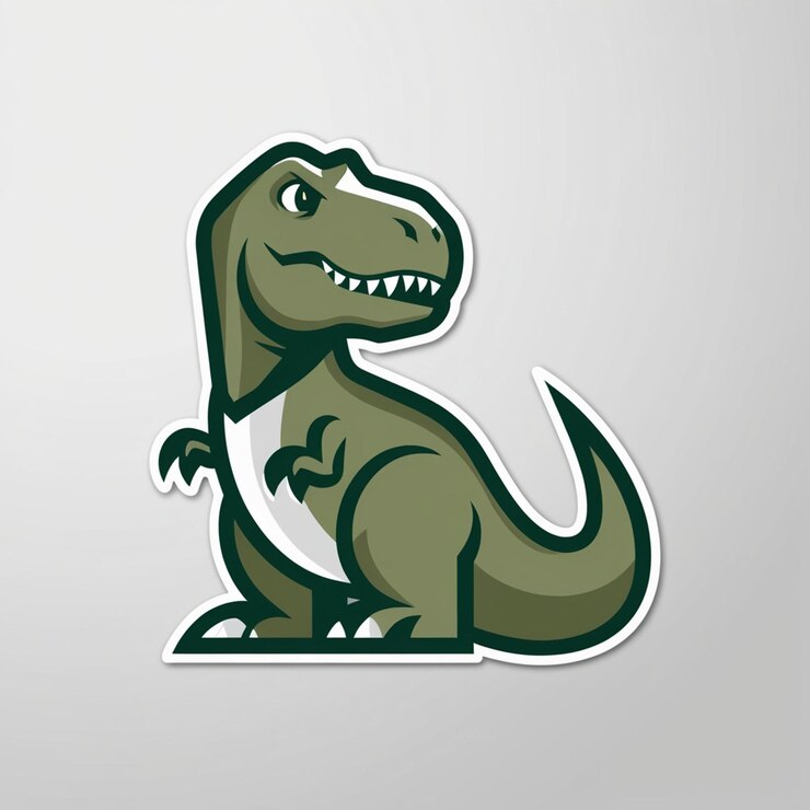 Foto o poderoso logotipo do dino