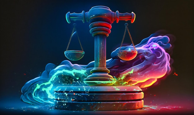 O poderoso simbolismo do martelo do juiz e da balança da justiça representam a pedra angular do nosso sistema jurídico