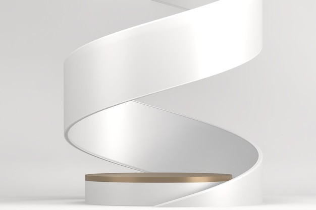 O pódio de palco para decoração de produtos renderização 3D adequada