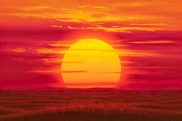 O pôr-do-sol ardente HD 8K papel de parede Imagem fotográfica