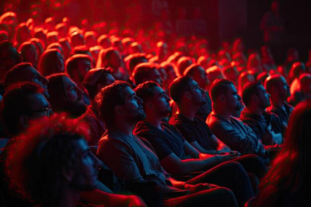 O público assistindo a cena com os artistas