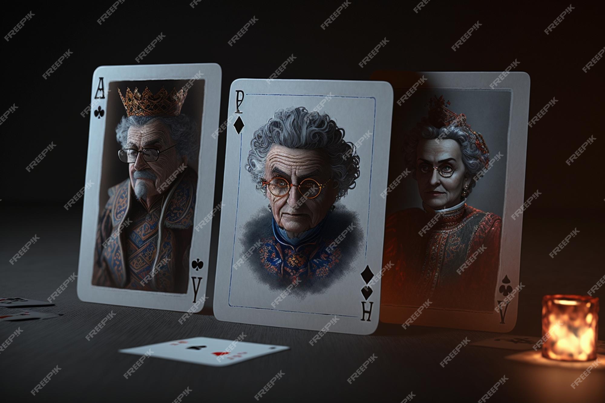 Quadro Baralho Poker Arte Rei de Copas Jogo Cartas