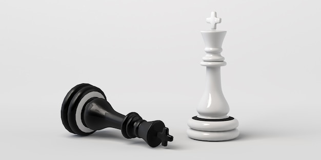 O rei do xadrez branco ganha as pretas. Isolado no branco.