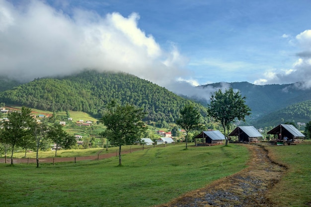 O resort da vila orgânica de Chitlang