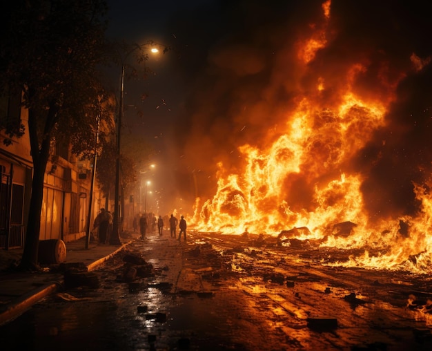 O resultado da ação militar entre diferentes nações As consequências são guerras terríveis, destruição da infraestrutura das pessoas, Resgate humano, incêndios e demolição de casas. Salvamento de conflitos.