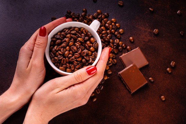 O revigorante café da manhã com doces. pode ser usado como pano de fundo