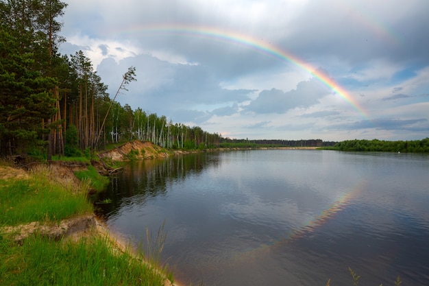 O rio Dnieper (Dniapro) na Bielorrússia