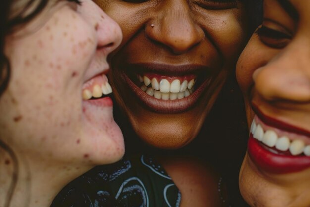 Foto o riso e a camaradagem compartilhados entre amigos destacam o significado de amizades íntimas