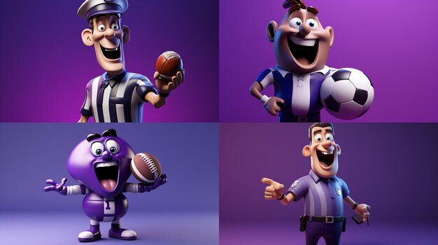 Foto o robozinho mais fofo de todos os tempos 3d pixar cartoon monocromático roxo