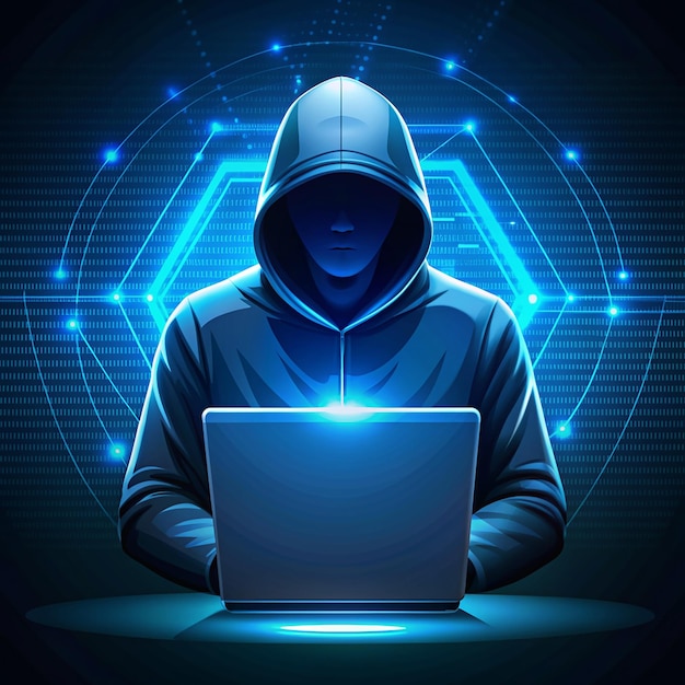 O rosto da cibersegurança Protege o mundo digital das ameaças cibernéticas