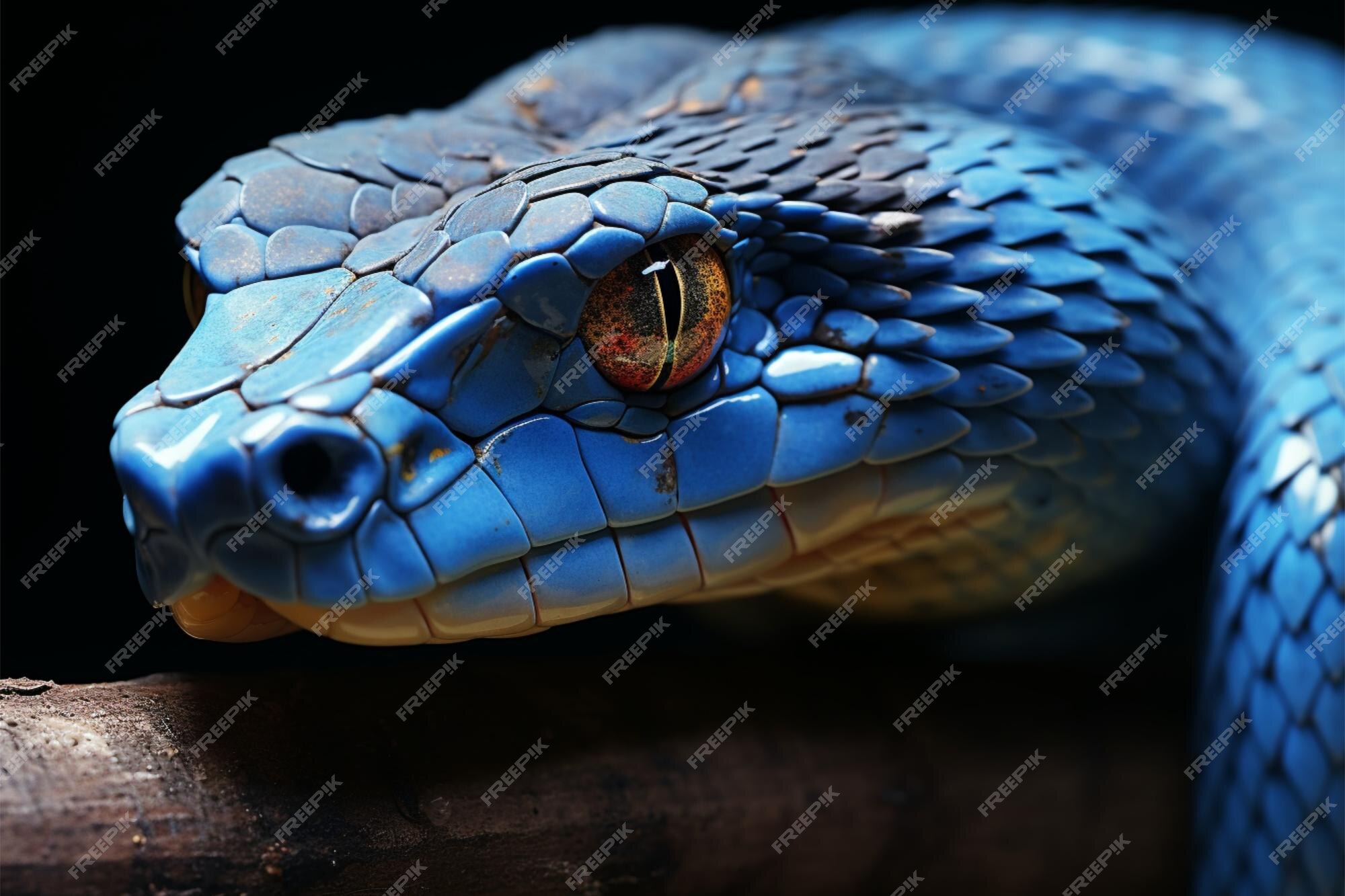 Cobra víbora azul DECORATIVA