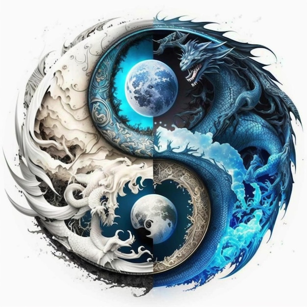 O símbolo yin yang é um símbolo do yin yang.