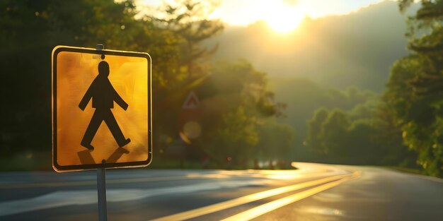 Foto o sinal à beira da estrada encoraja os viajantes a persistir na sua viagem apesar dos desafios conceito sinal motivacional encorajamento resiliência viagem de estrada inspiração de viagem