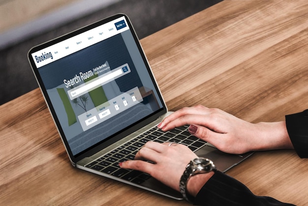 O site de reserva de alojamento de hotel on-line fornece um sistema de reserva moderno