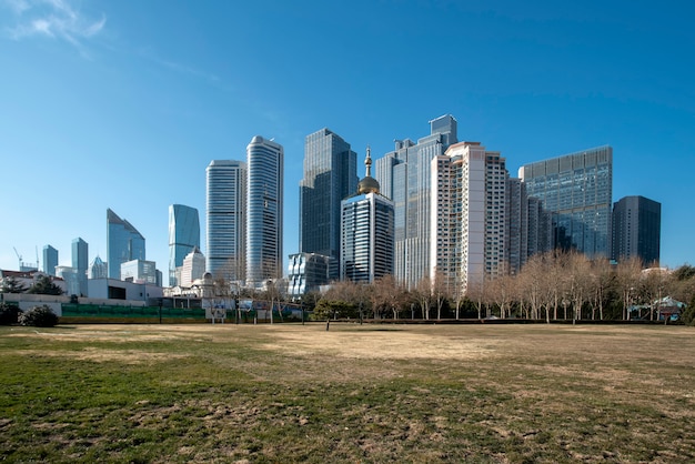 O skyline da paisagem arquitetônica de qingdao seaside city