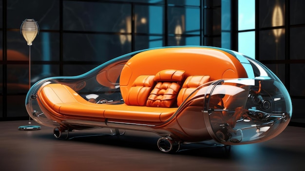 O sofá do futuro no interior