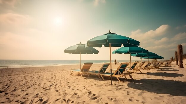 O sonho da costa, a praia de areia, o céu de algodão doce e a delícia sonhosa da praia.