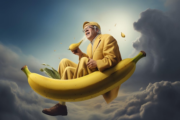 o surrealismo do humano e da banana