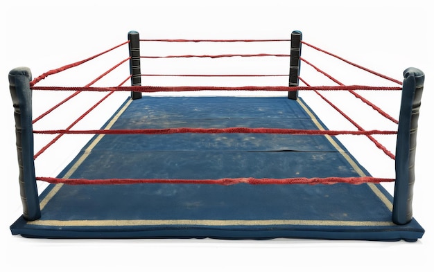 O tapete de boxe absorvente de impacto em fundo branco