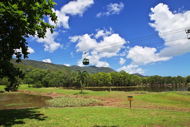 O teleférico em Kuranda