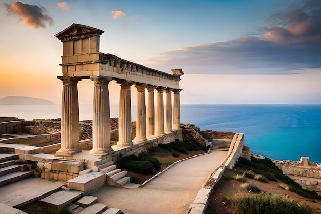 O templo de Apolo está localizado na ilha de Creta.