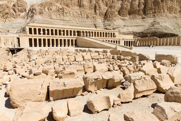 O templo de Hatshepsut, perto de Luxor, no Egito