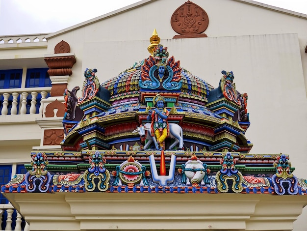 O templo hindu em little india singapura