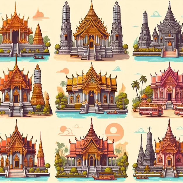 O Templo Thai 5 foi criado com tecnologia de IA generativa.