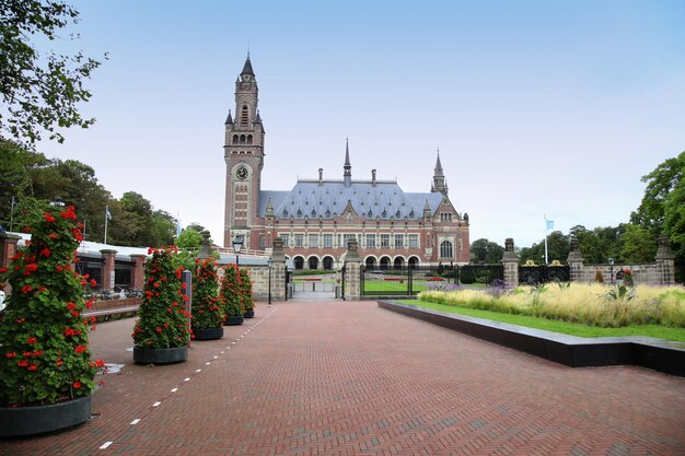 O Tribunal Internacional de Justiça do Palácio da Paz em Haia Holanda