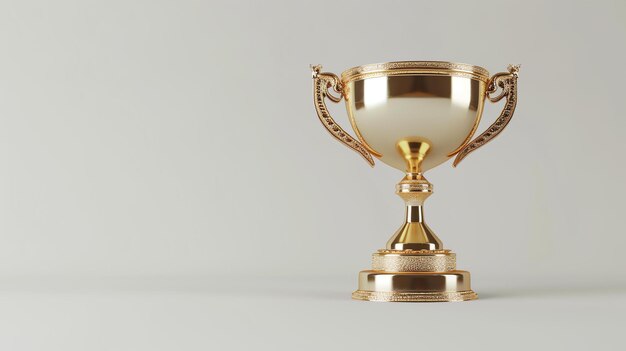 O troféu de ouro é um símbolo de vitória e realização. Muitas vezes é dado ao vencedor de uma competição ou concurso.