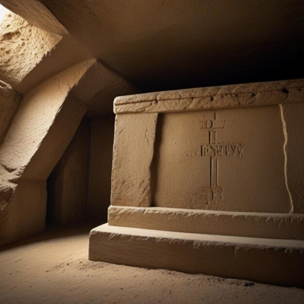 O túmulo de Jesus Cristo no deserto