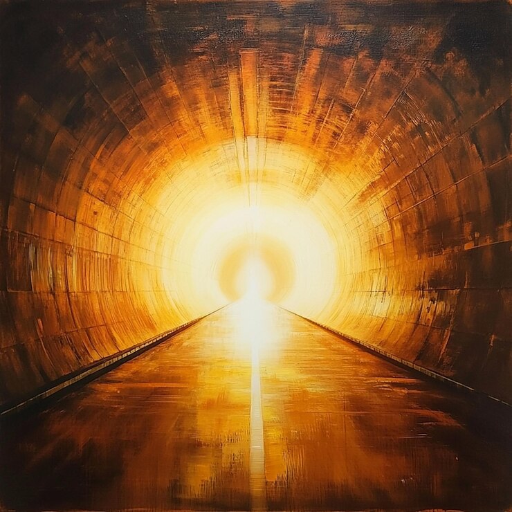 Foto o túnel da luz