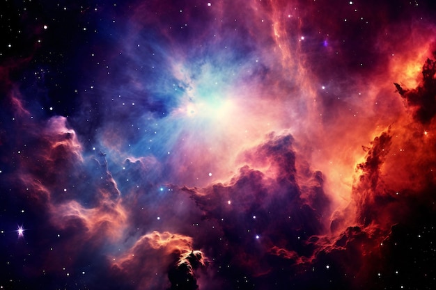 O universo está cheio de estrelas nebulosas e galáxias imagens do espaço exterior