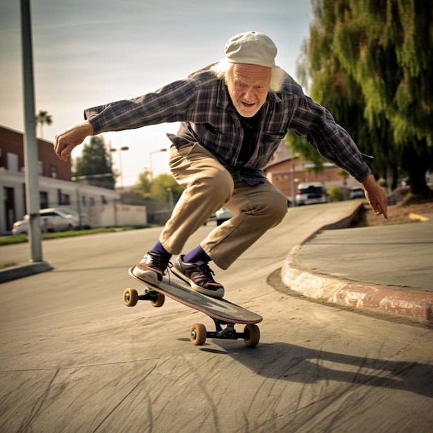 O velho está a patinar depressa.