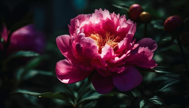 O vibrante buquê de dálias traz romance e beleza aos jardins formais IA generativa