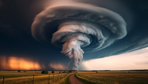 Foto o vórtice da tempestade