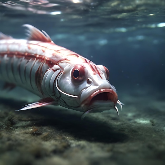 Oarfish auf dem Meeresboden, erzeugt durch KI