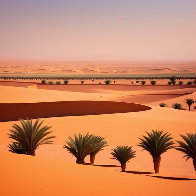 Oasis del desierto del Sáhara