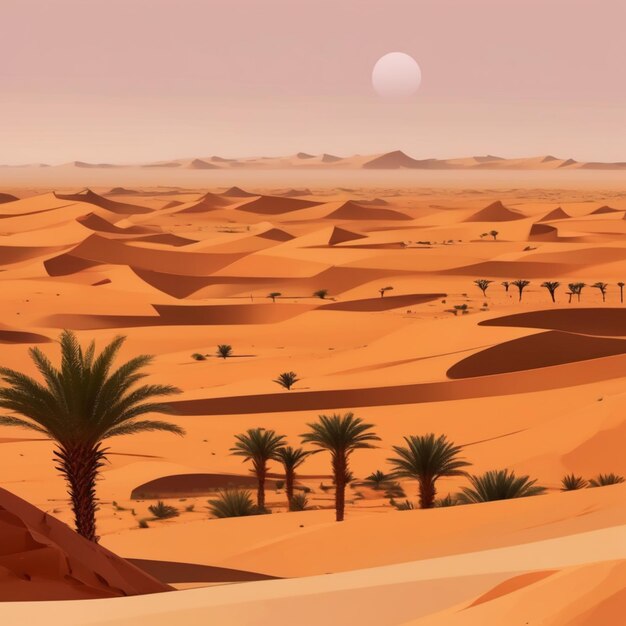 Oásis do Deserto do Saara