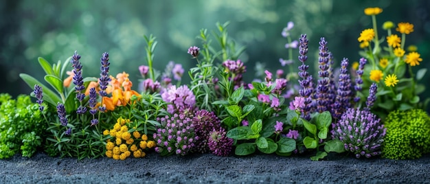 Un oasis encantador Una abundancia de plantas herbáceas y medicinales en nuestro jardín