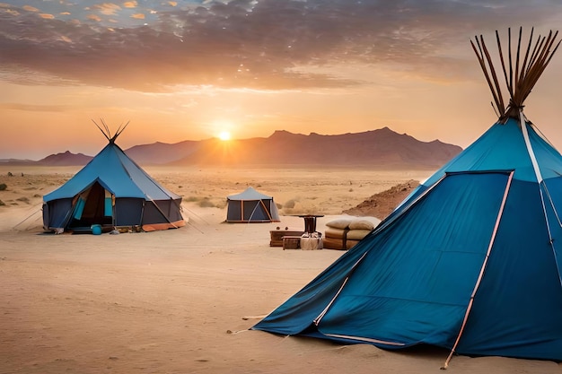 un oasis escondido en el desierto donde una tribu nómada