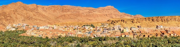 Oasis del río Todra en Tinghir en Marruecos