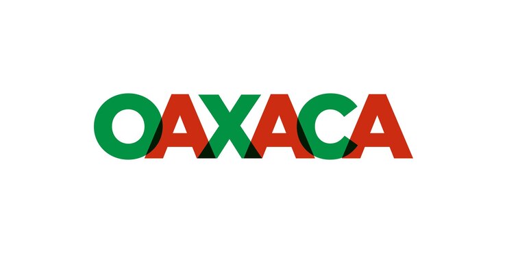 Foto oaxaca en el emblema de méxico el diseño presenta una ilustración vectorial de estilo geométrico con tipografía audaz en una fuente moderna las letras gráficas del eslogan