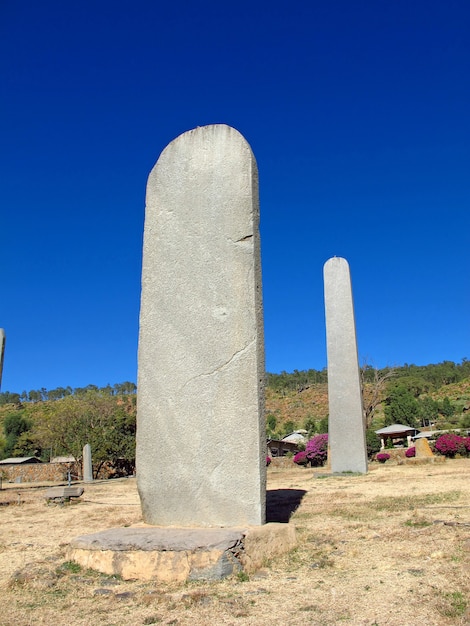 Obelisken in der Stadt Axum, Äthiopien