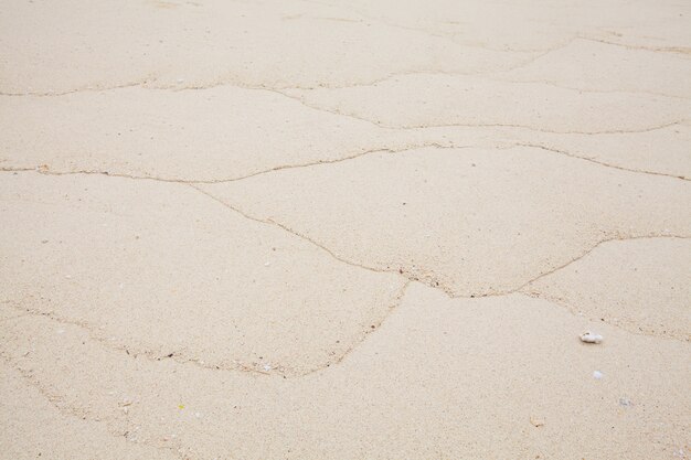 Oberfläche des sandigen Strandes durch den Absturz der Wellen gebildet.