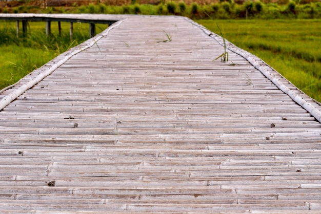 Foto oberflächenebene der promenade