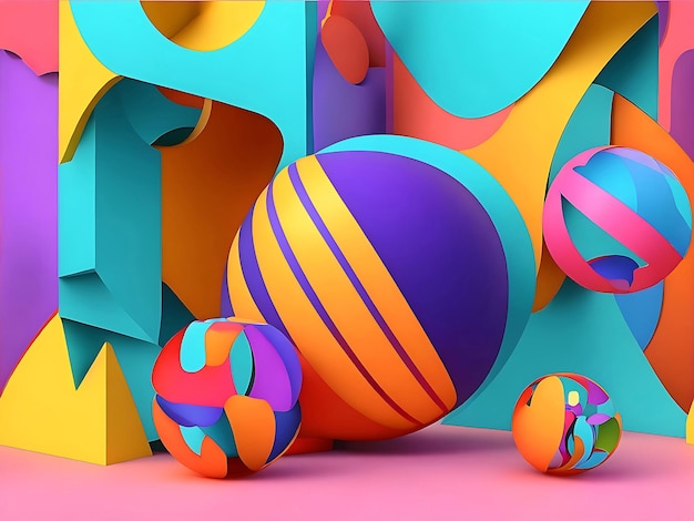 Objeto 3d abstrato