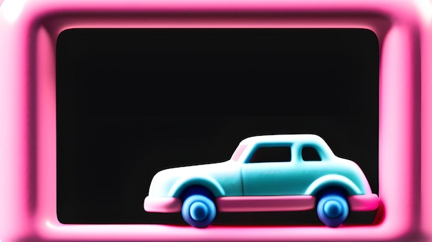 objeto automotivo e humano no papel de parede do tema rosa