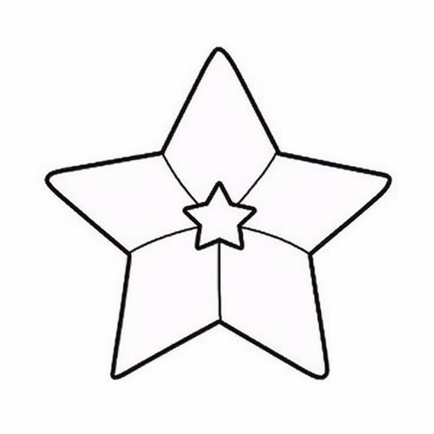 un objeto en forma de estrella con una estrella en la parte superior generativa ai