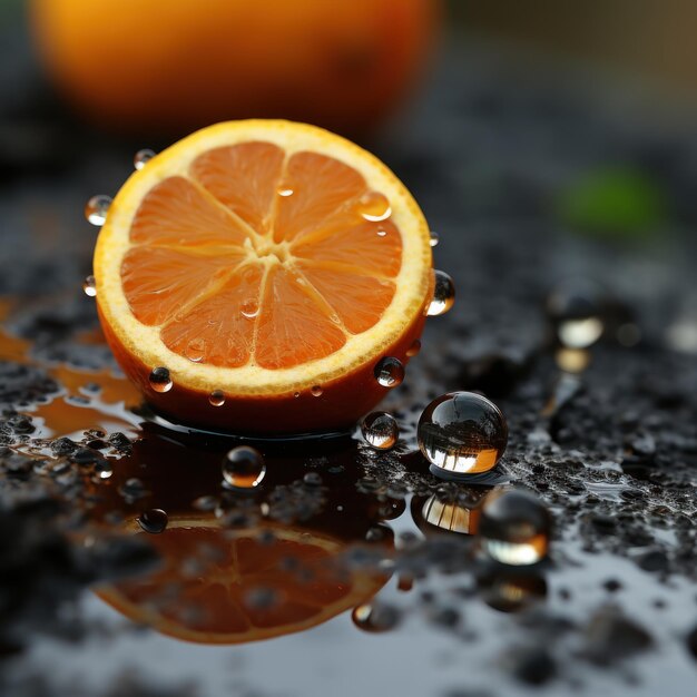 Foto objeto naranja y negro 3d en el estilo de papel de pared textural uhd